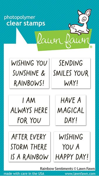 Hovedbilde Lawn Fawn Rainbow Sentiments