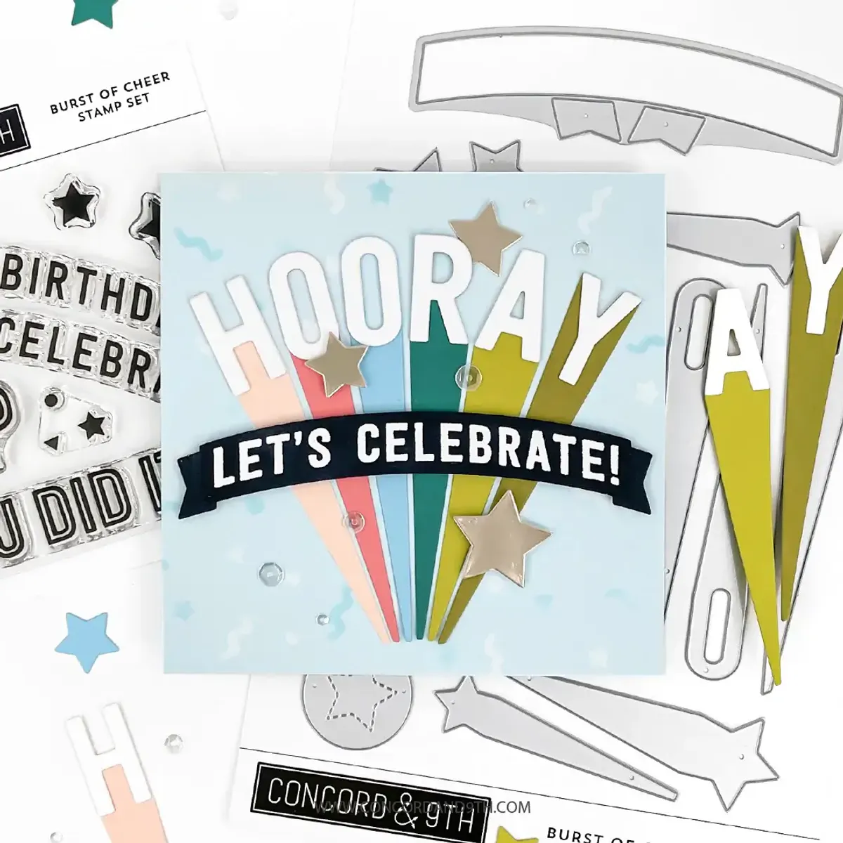 Concord & 9th Bursting Backgrounds Stencil Pack