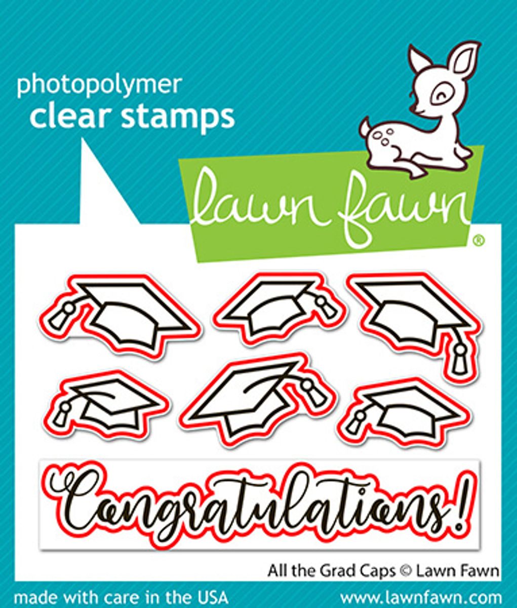 Lawn Fawn All the Grad Caps Bundle