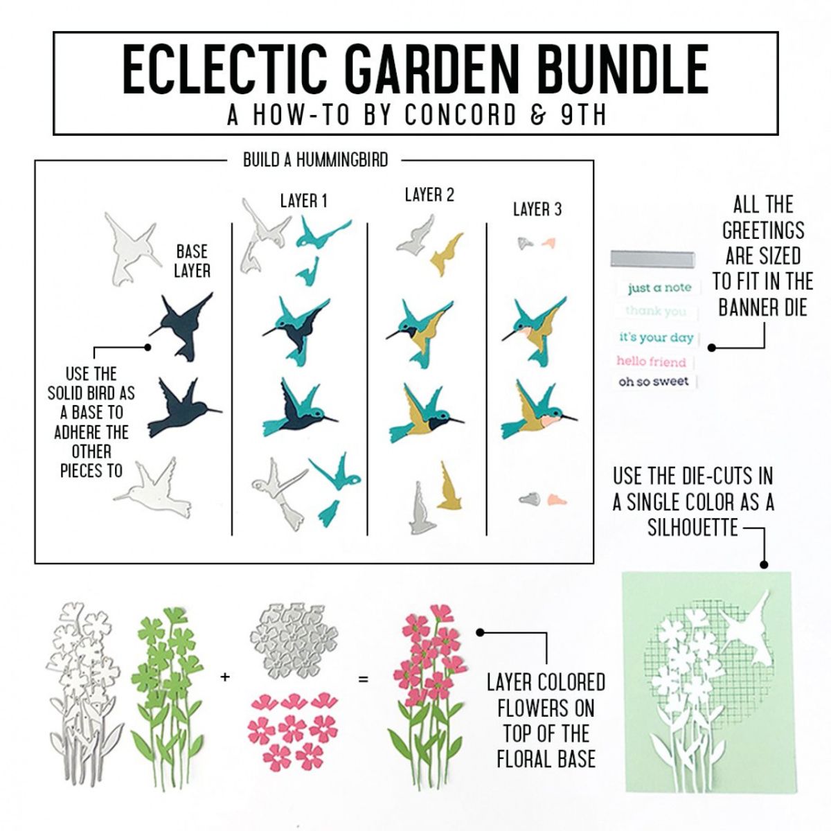 Concord & 9th Eclectic Garden Stamp Set