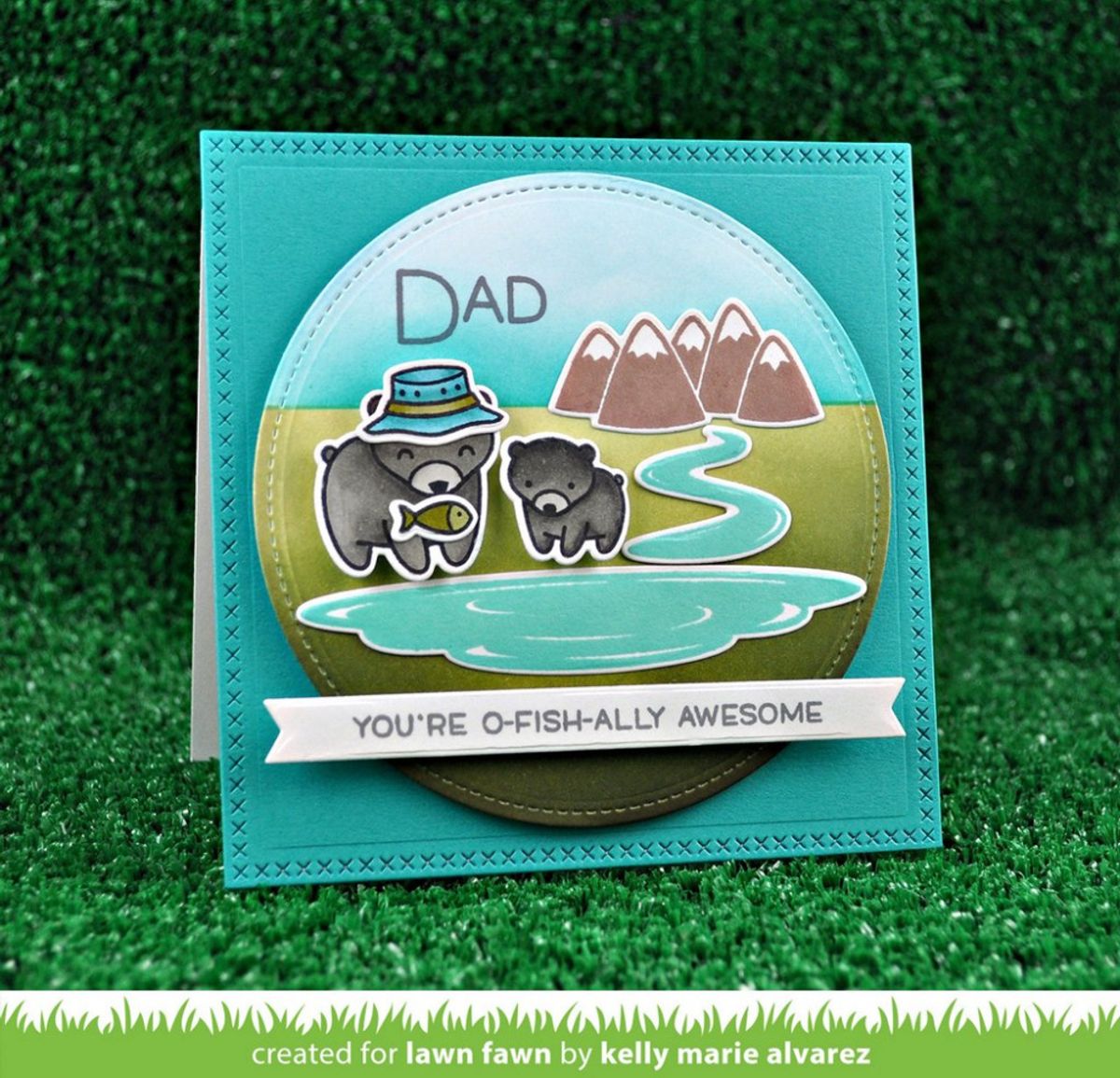 Lawn Fawn Dad + Me Stamp Set