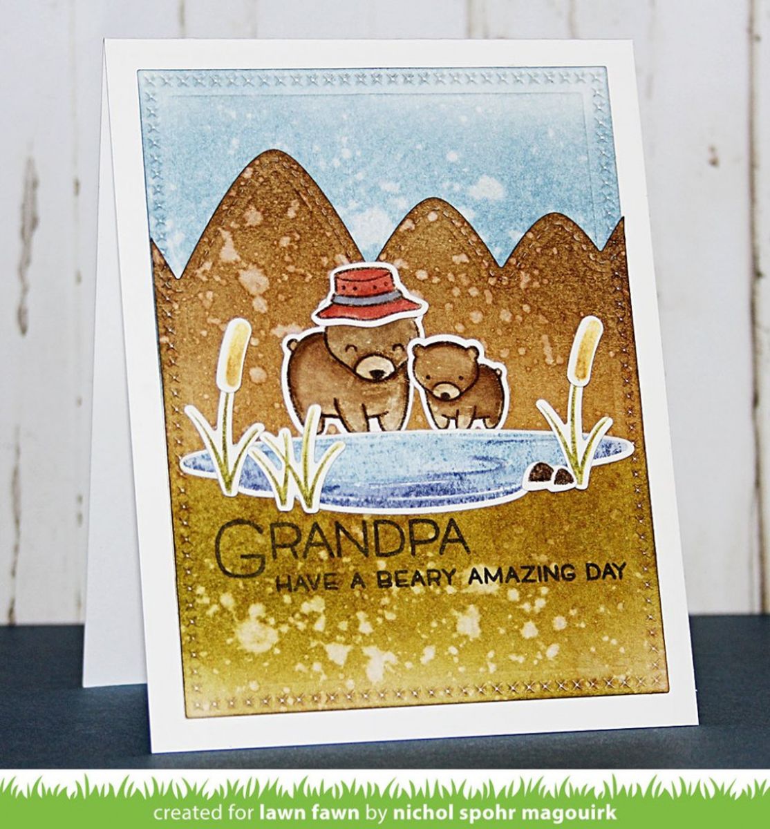 Lawn Fawn Dad + Me Stamp Set