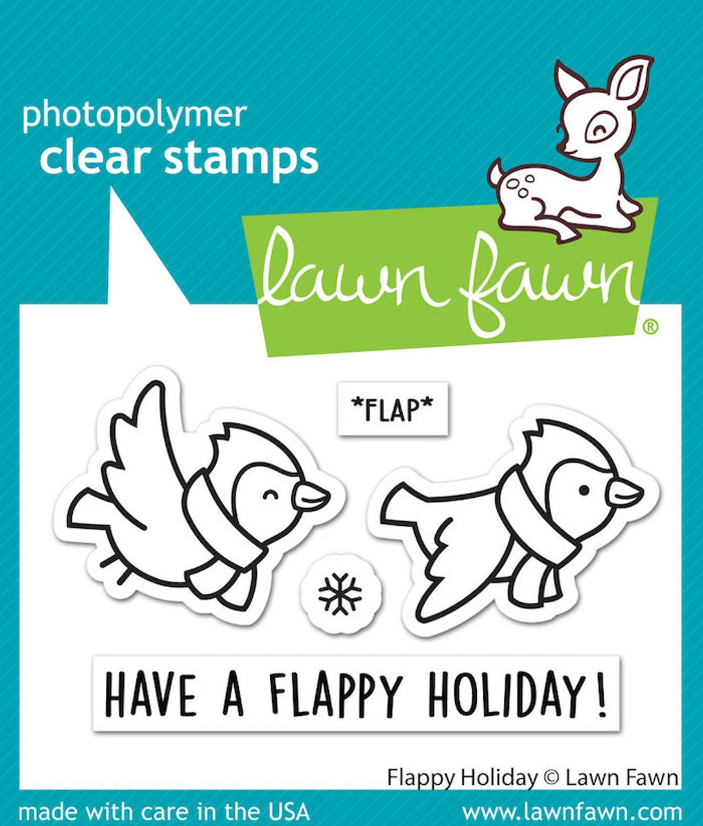 Lawn Fawn Flappy Holiday Stamp Set