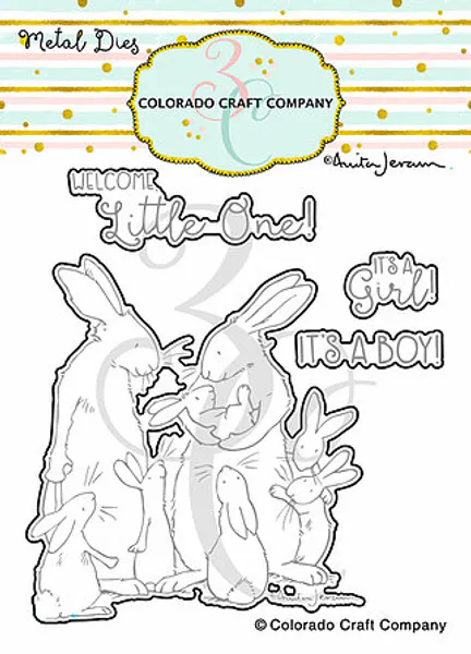Hovedbilde 3C/ Anita Jeram - New Baby stamp set