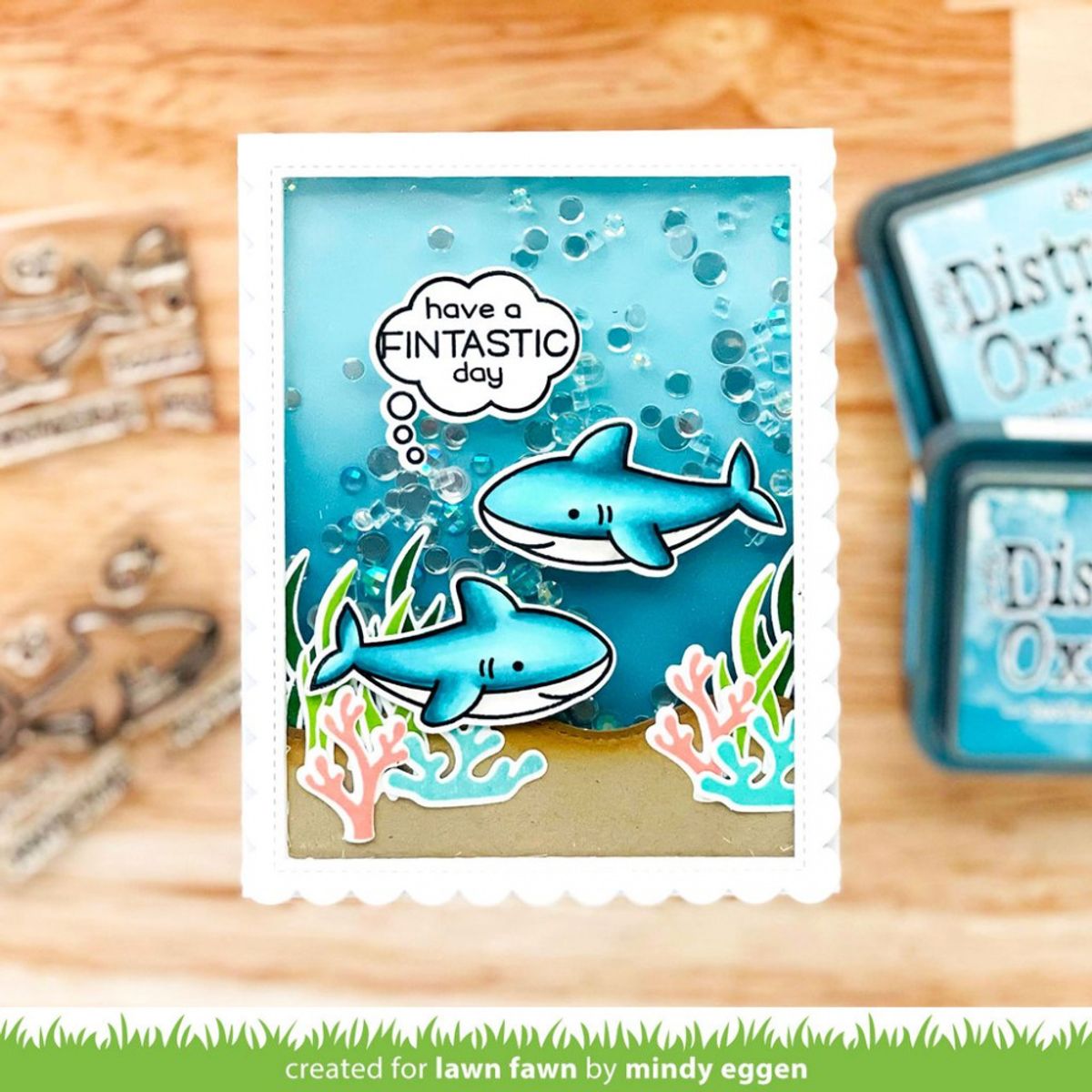 Lawn Fawn Duh-Nuh Flip-Flop Stamp Set