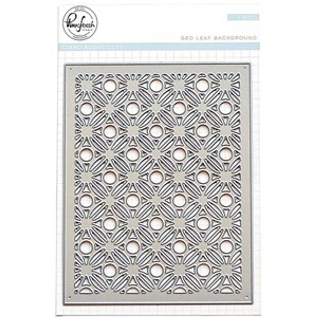 Pinkfresh Studio Geo Leaf Background die