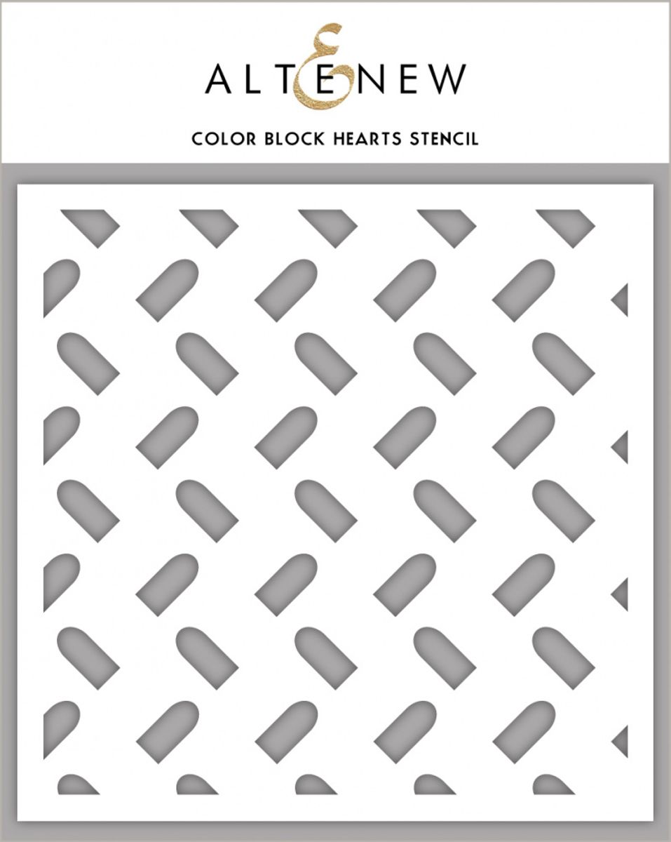 Altenew Color Block Hearts Stencil
