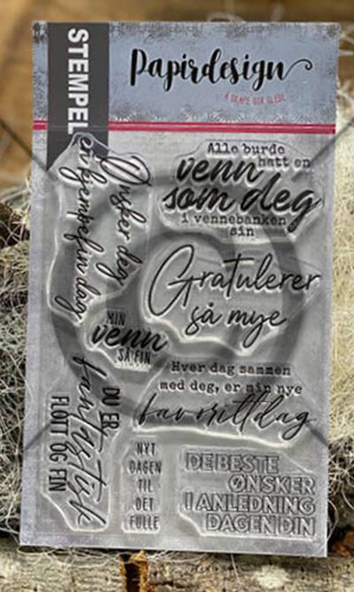 Papirdesign Sammen med deg stempel