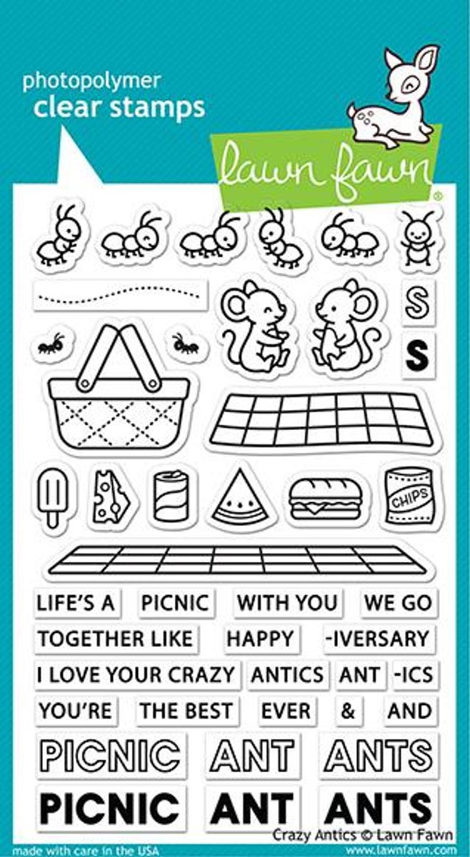 Lawn Fawn Crazy Antics Stamp Set