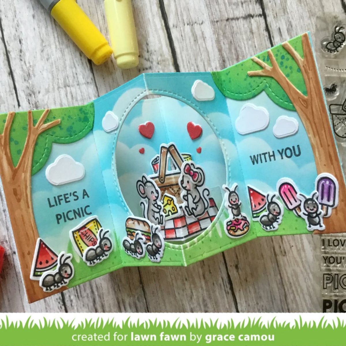 Lawn Fawn Crazy Antics Stamp Set
