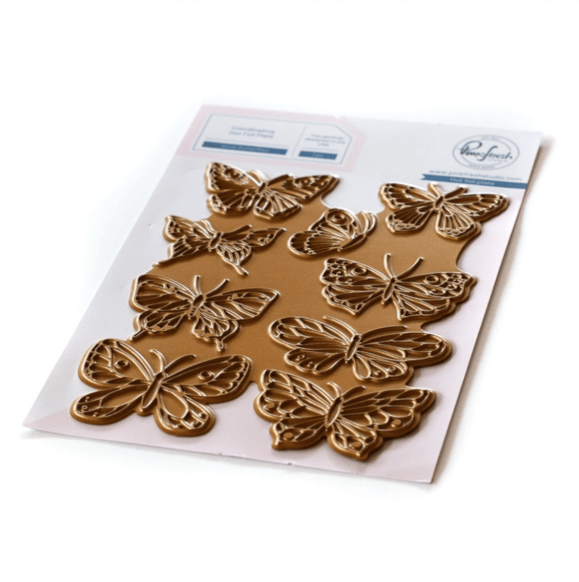 Pinkfresh Studio Small Butterflies hot foil plate