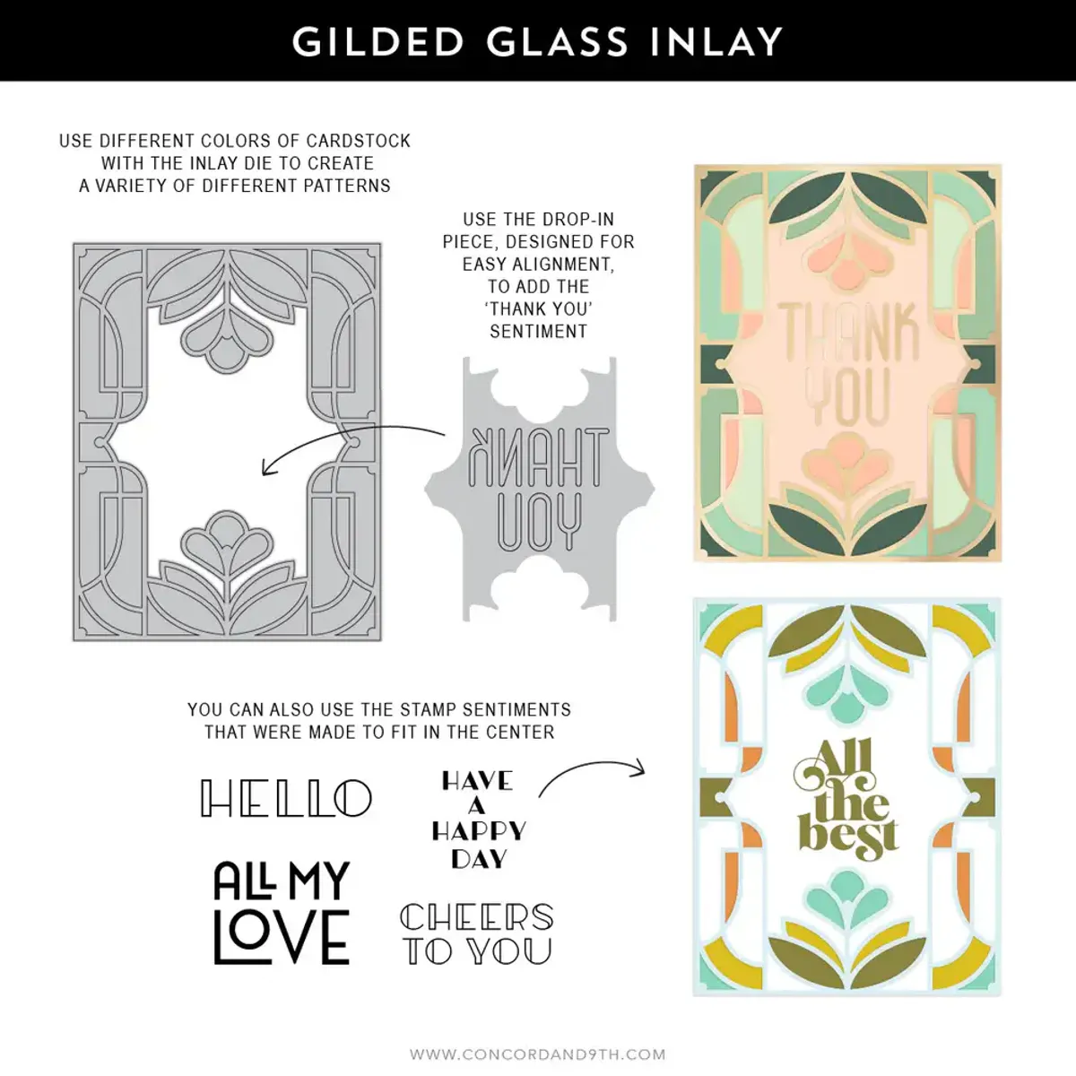 Concord & 9th Gilded Glass Bundle