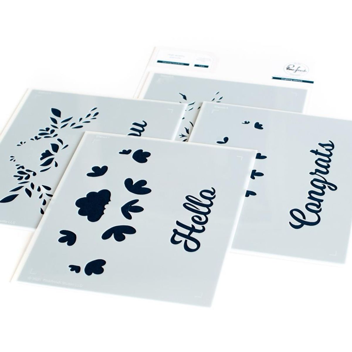 Pinkfresh Studio Charming Floral Border hot foil plate
