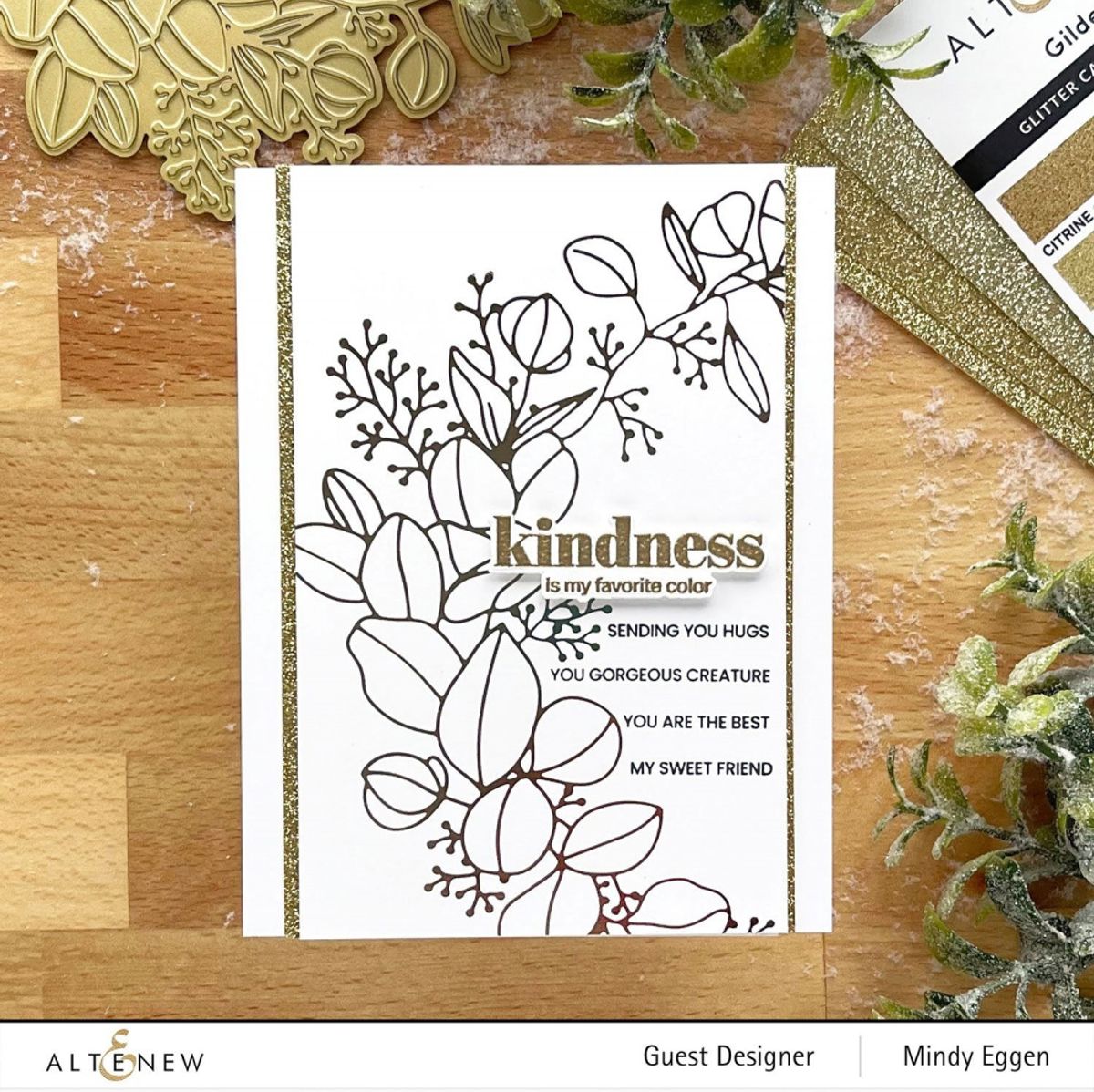 Altenew Eucalyptus Wreath Hot Foil Plate & Stencil Bundle