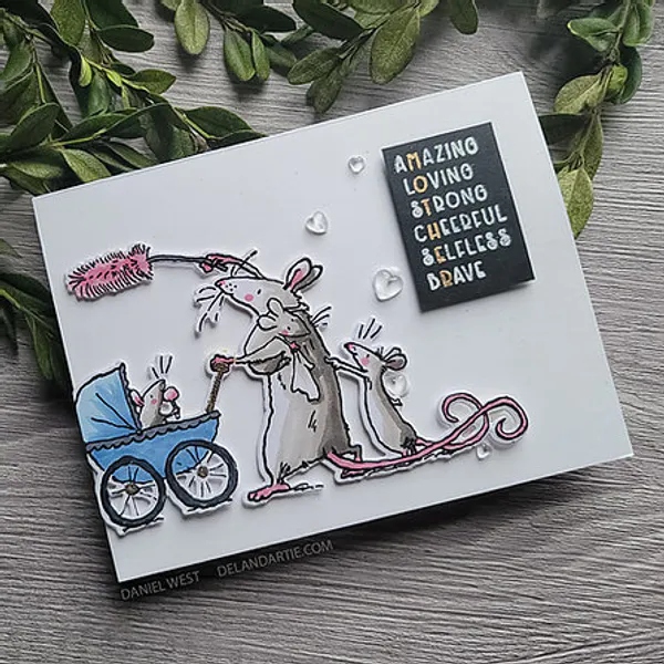 Hovedbilde 3C/ Anita Jeram Amazing Mom stamp and die set