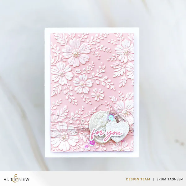 Hovedbilde Piped Floral Lace 3D Embossing Folder