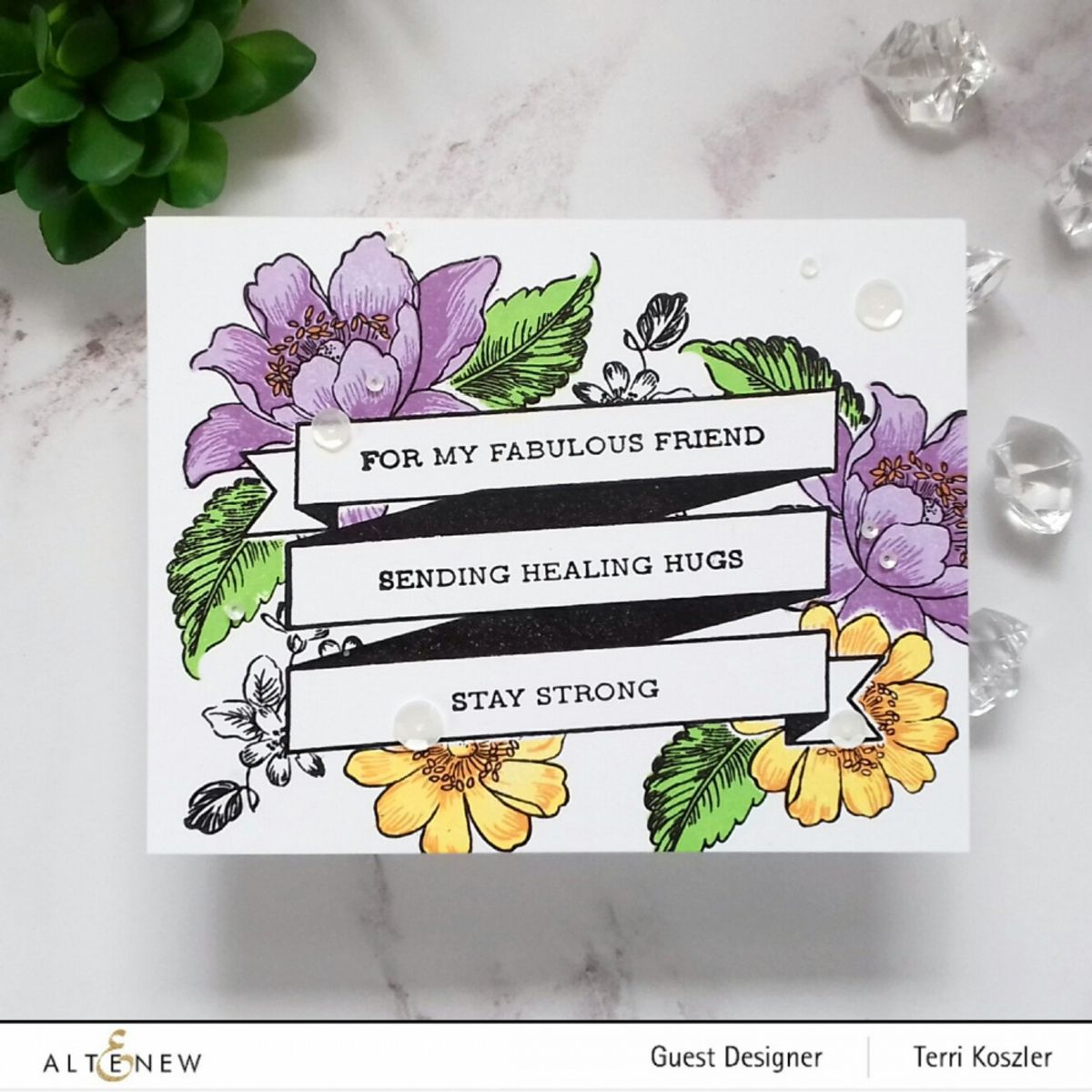 Altenew Sentiment Strips 2 Stamp Set