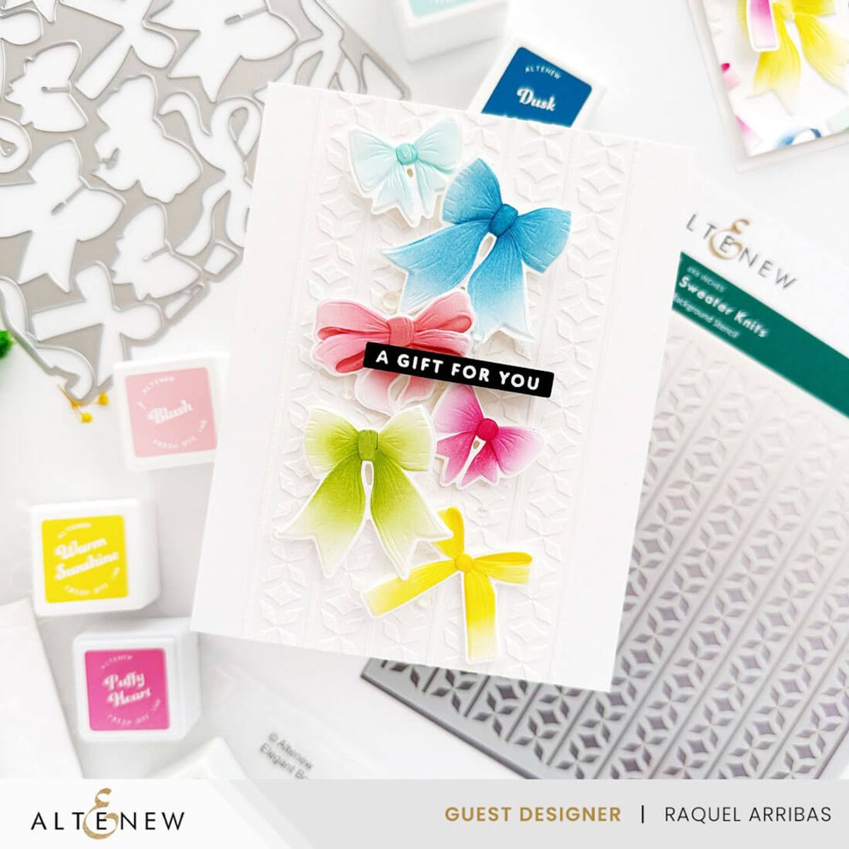 Altenew Elegant Bows 3D Embossing Folder Bundle