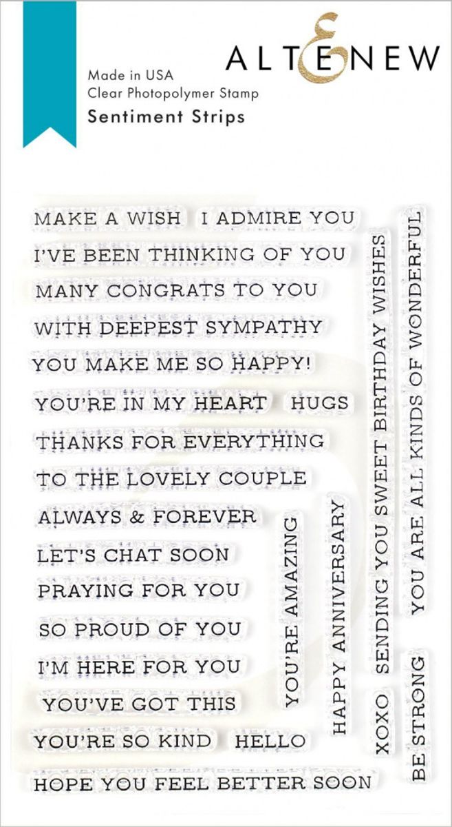 Altenew Sentiment Strips Stamp Set