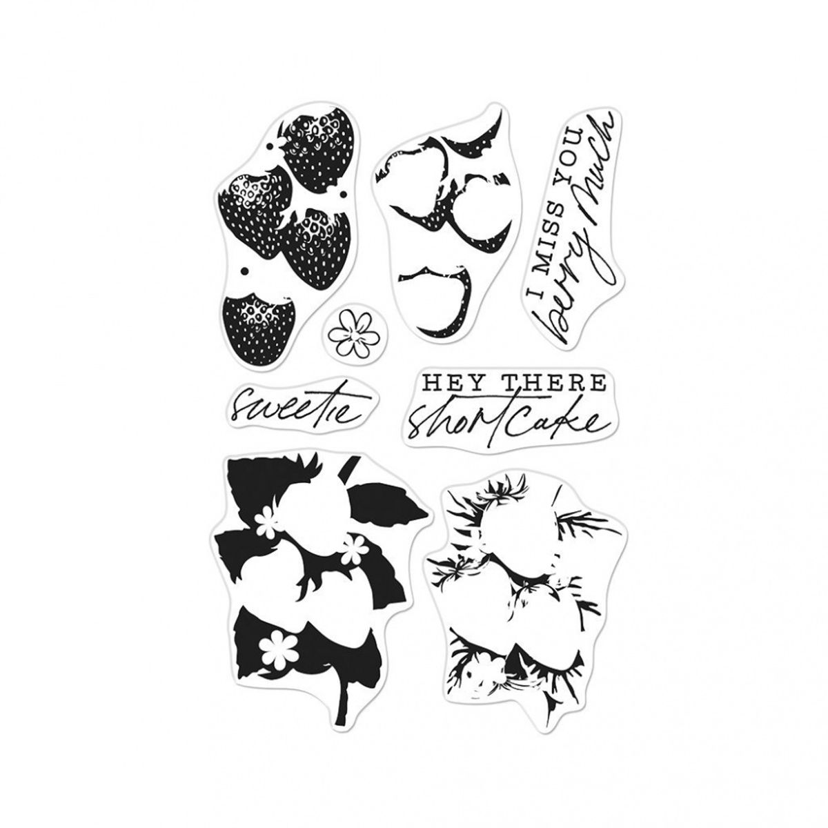 Hero Florals Strawberries Line Art