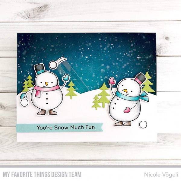 Hovedbilde MFT Festive Friends stamp and die set