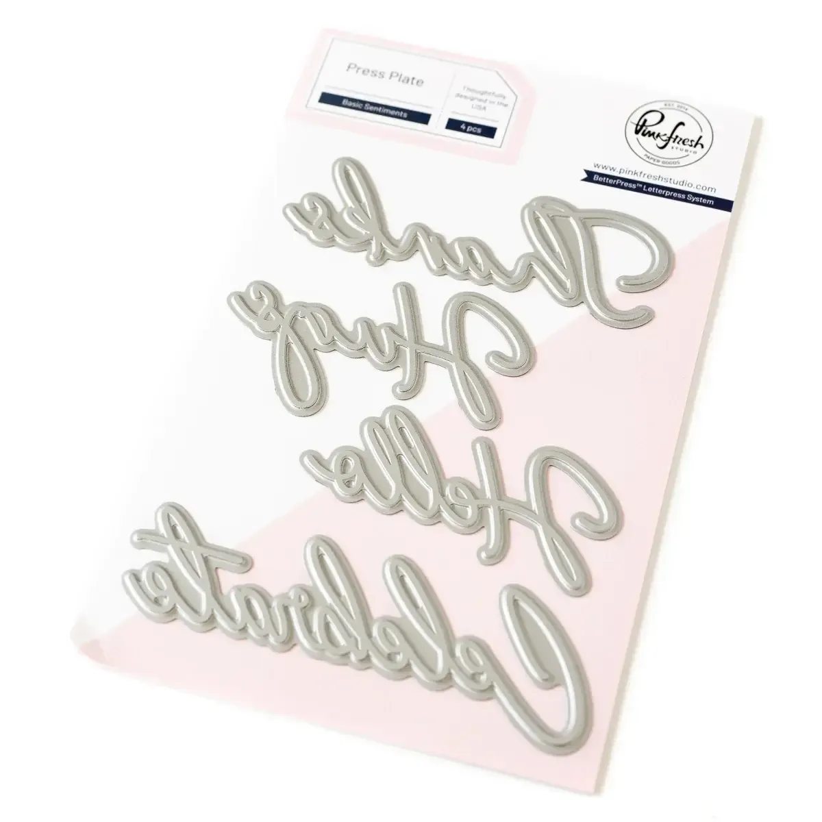Pinkfresh Studio Basic Sentiments stamp set