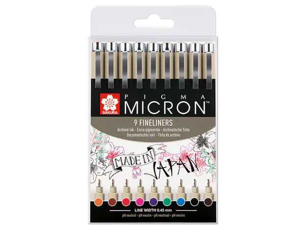 Hovedbilde Sakura Pigma Micron 05 sett 9
