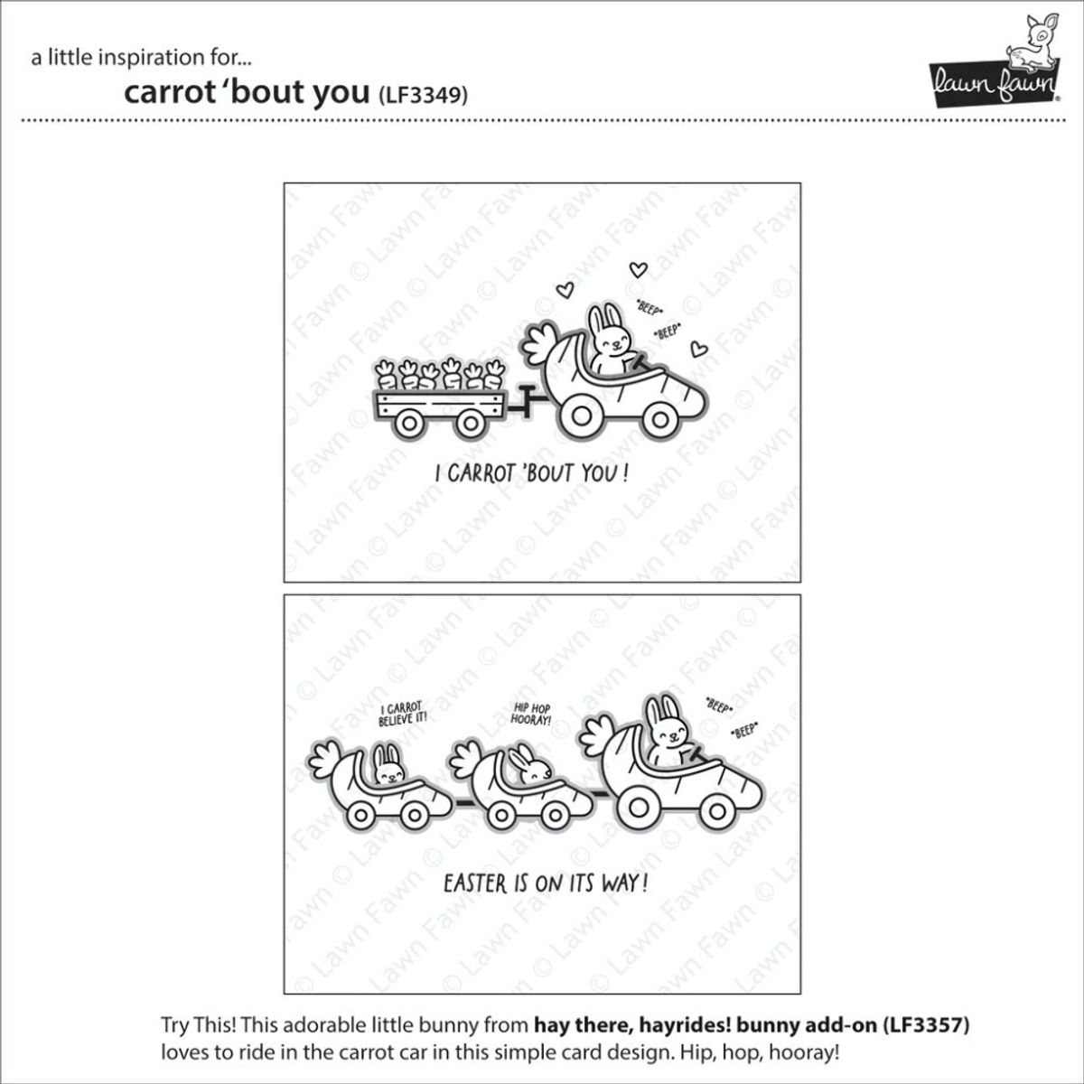 Lawn Fawn Carrot 'bout You Stamp Set