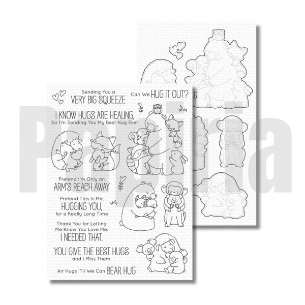 Hovedbilde MFT Hug it Out stamp and die set