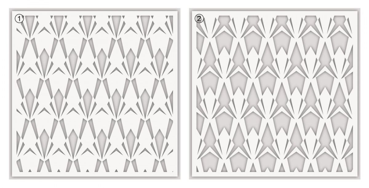 Altenew Deco Diamonds Stencil Set