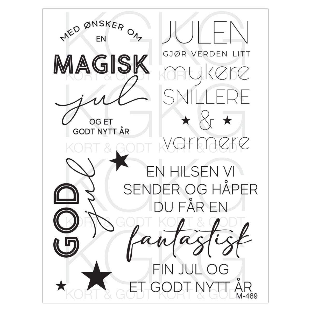 Kort og Godt stempel M-469