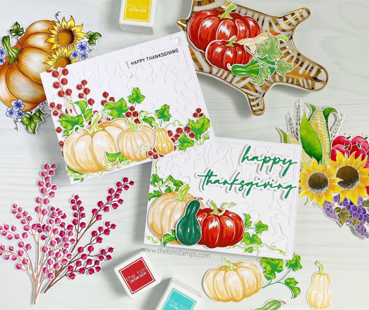 The Ton Berry Branches stamp & die bundle