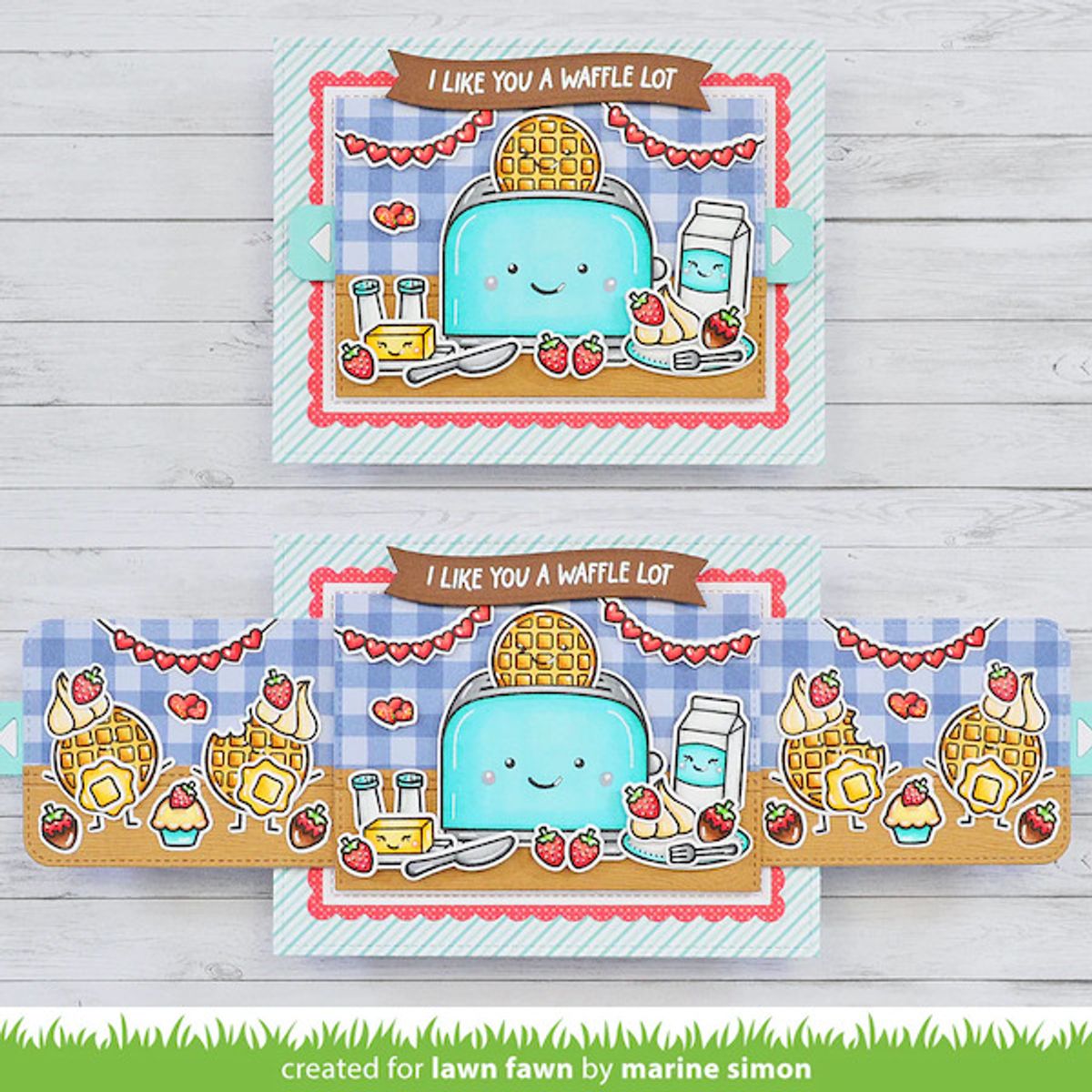 Lawn Fawn A Waffle Lot Stamp Set