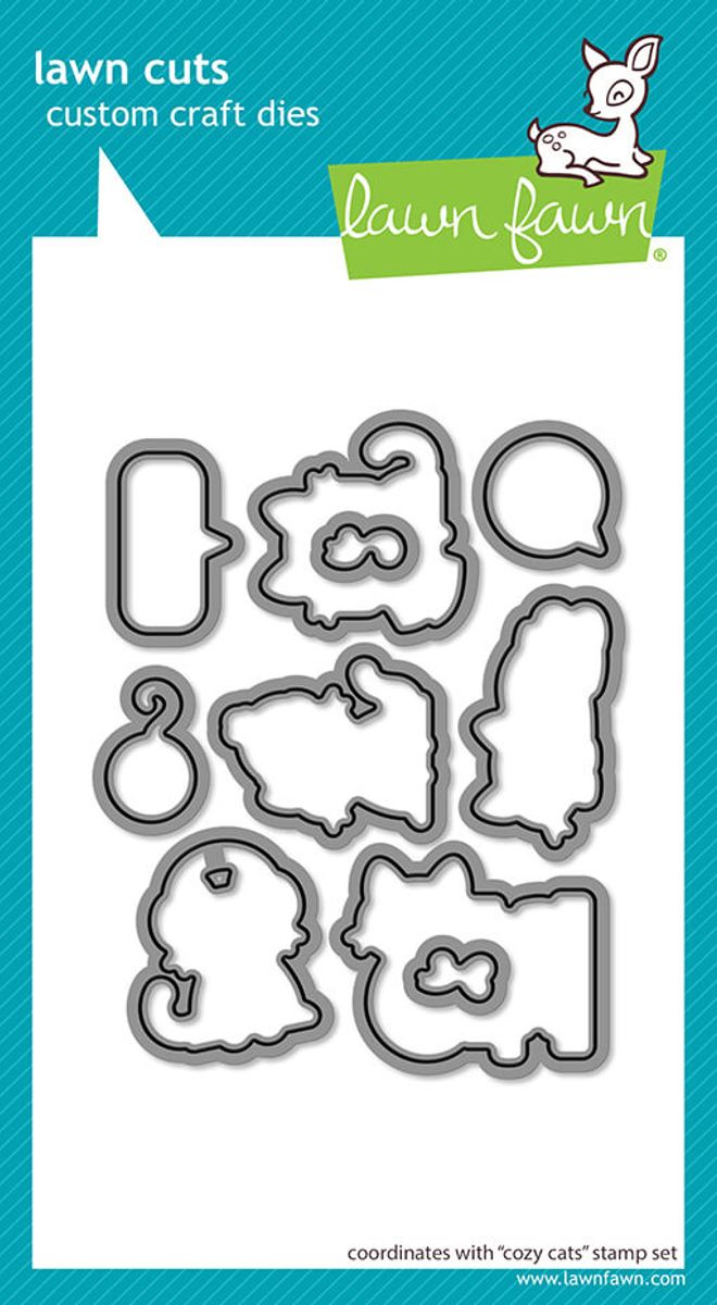 Lawn Fawn Cozy Cats Stamp Set