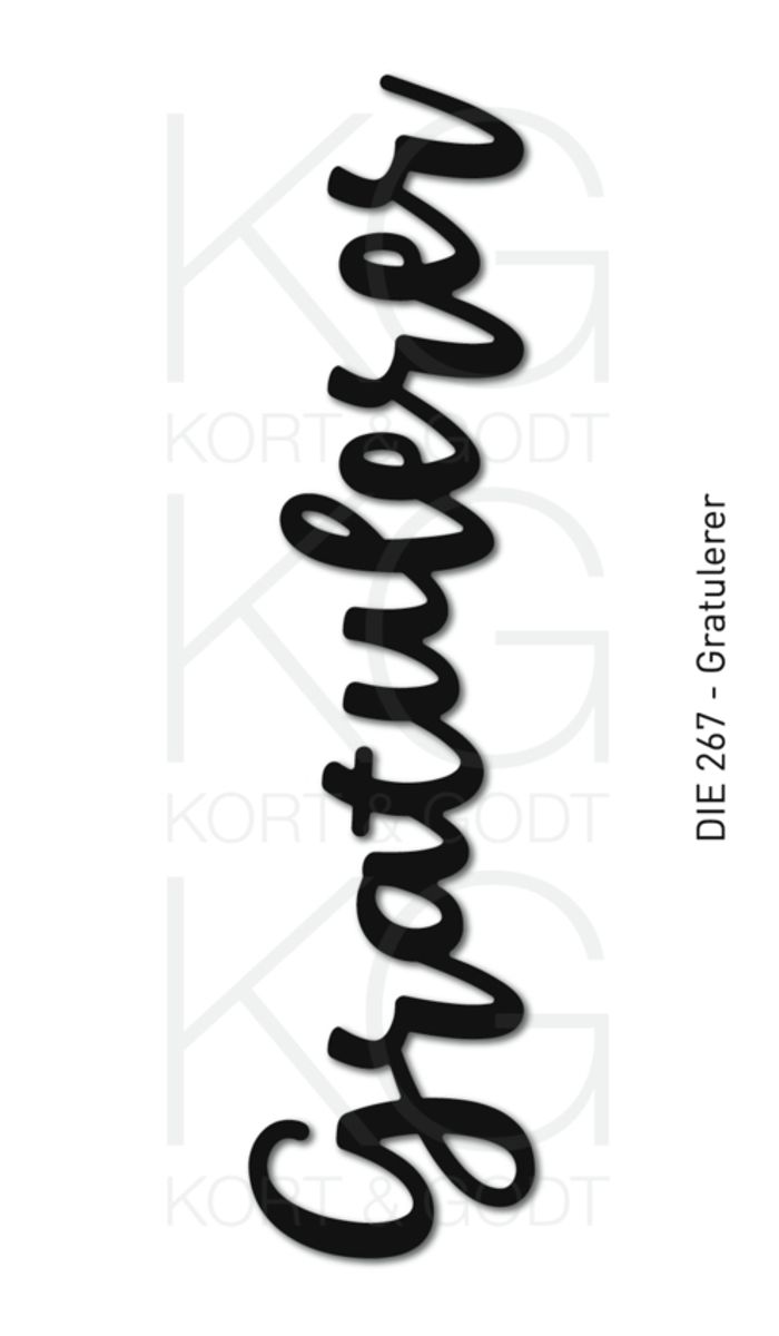 Kort og Godt Die 267 - Gratulerer