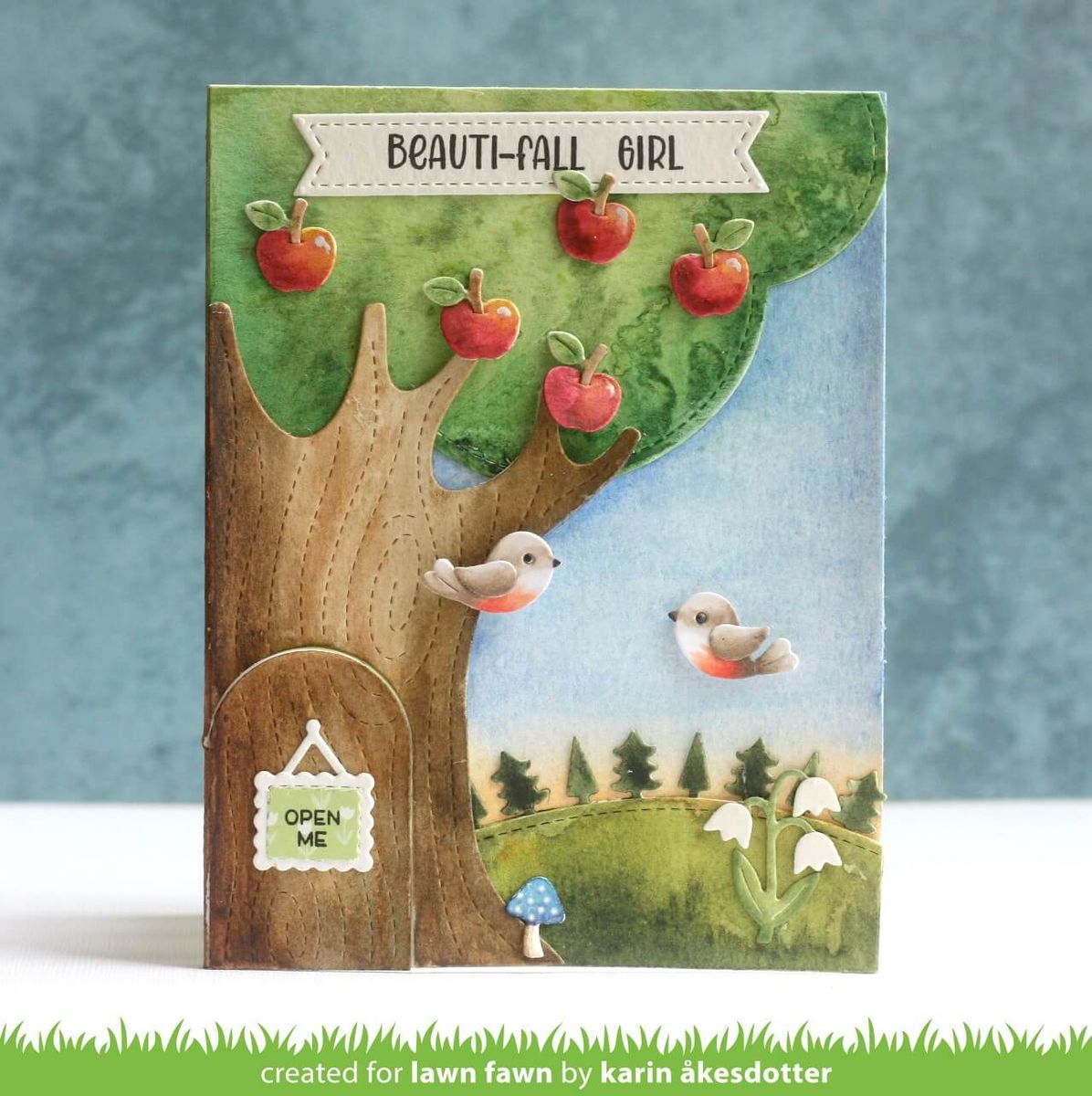 Lawn Fawn Knock Knock, Who's There? Tree Add-On Dies