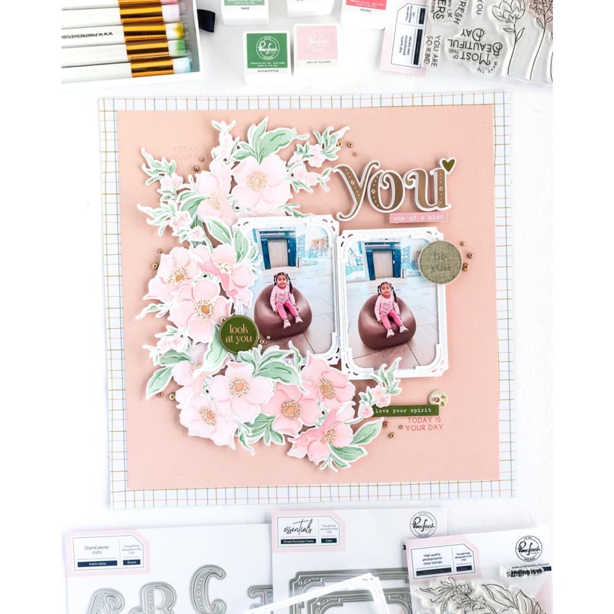 Pinkfresh Studio Kaitlin Alpha die set