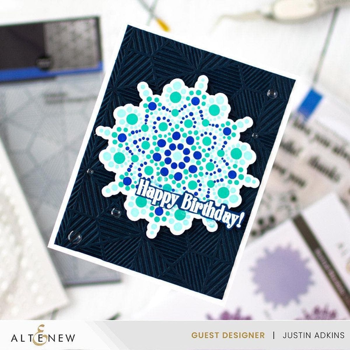 Altenew Textured Hexagons 3D Embossing Folder