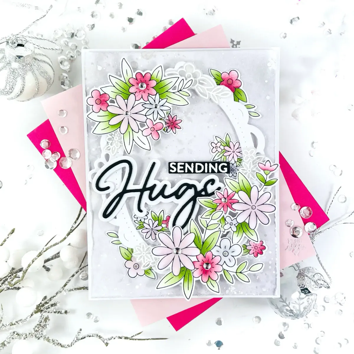 Pinkfresh Studio Basic Sentiments stamp set