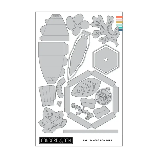 Hovedbilde Concord & 9th Fall Favors Box Dies