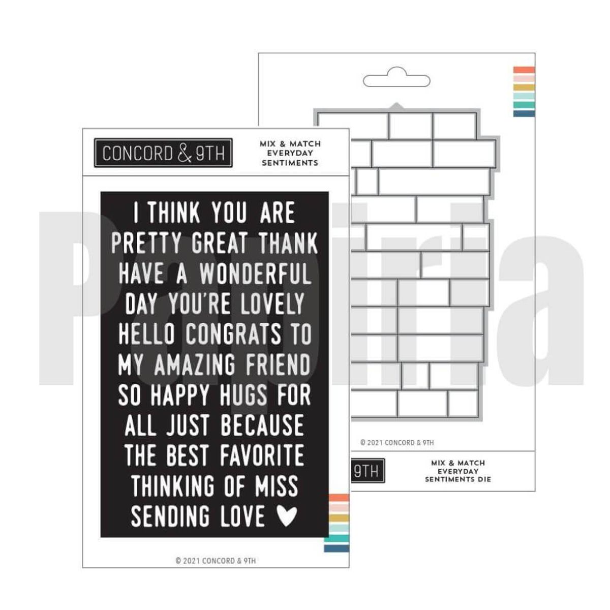 Concord & 9th Mix & Match Everyday Sentiments Bundle