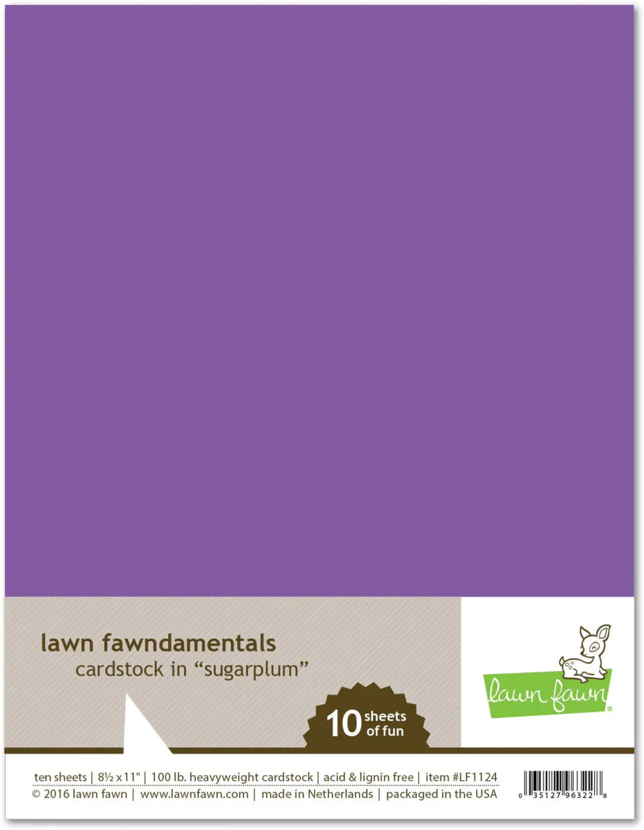 Lawn Fawn Cardstock - Sugarplum