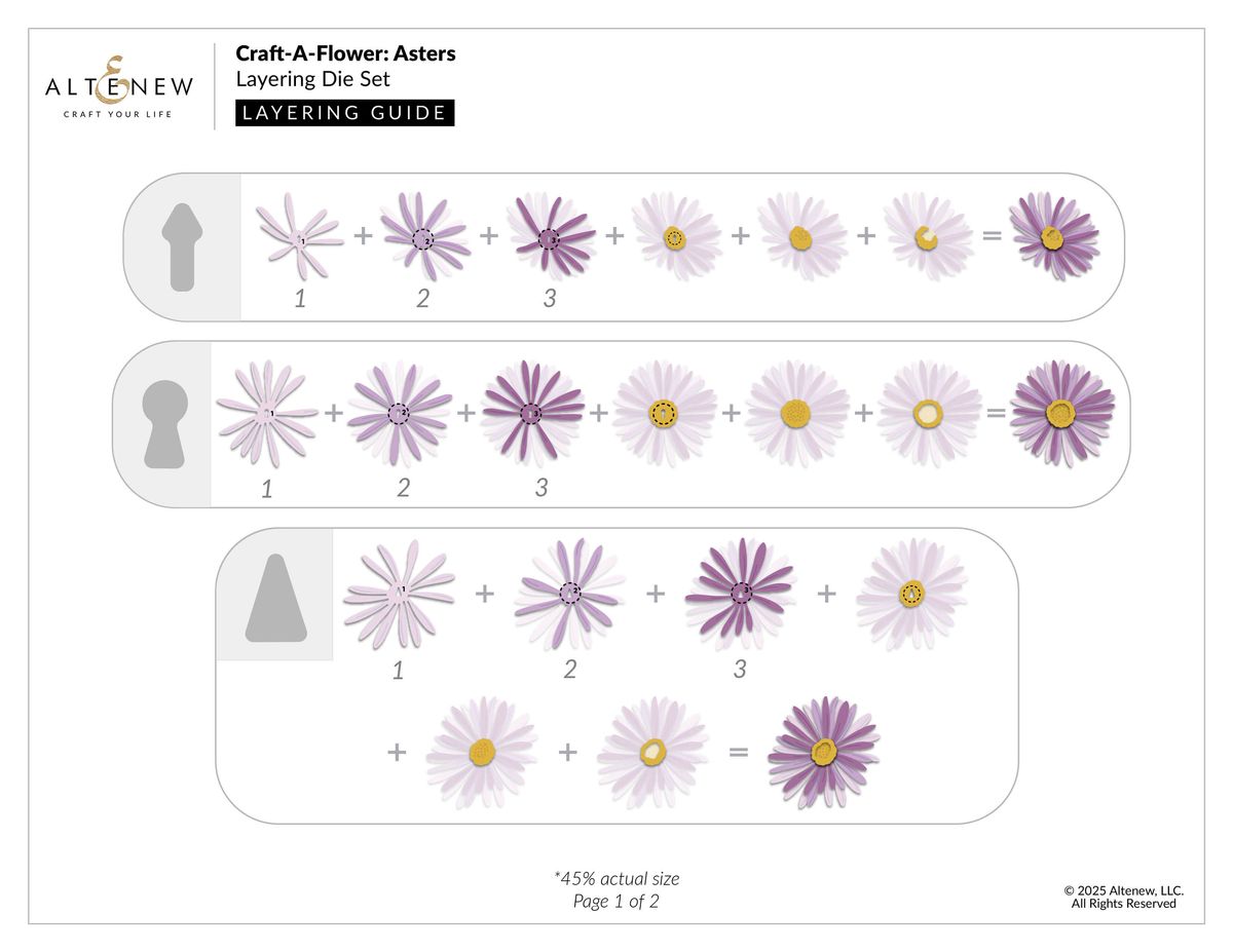 Altenew Craft-A-Flower: Asters