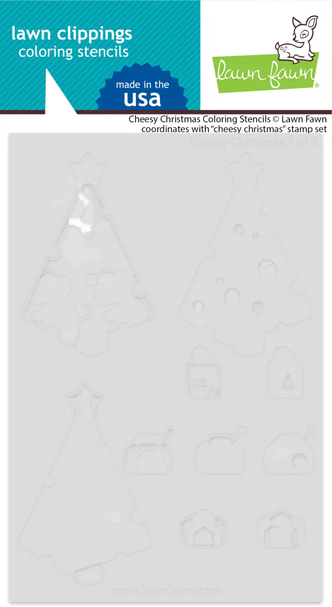 Lawn Fawn Cheesy Christmas Stamp Set
