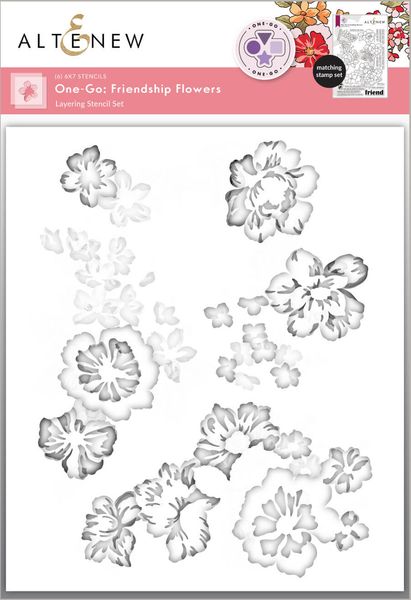 Hovedbilde Altenew One-Go: Friendship Flowers Stencil Set