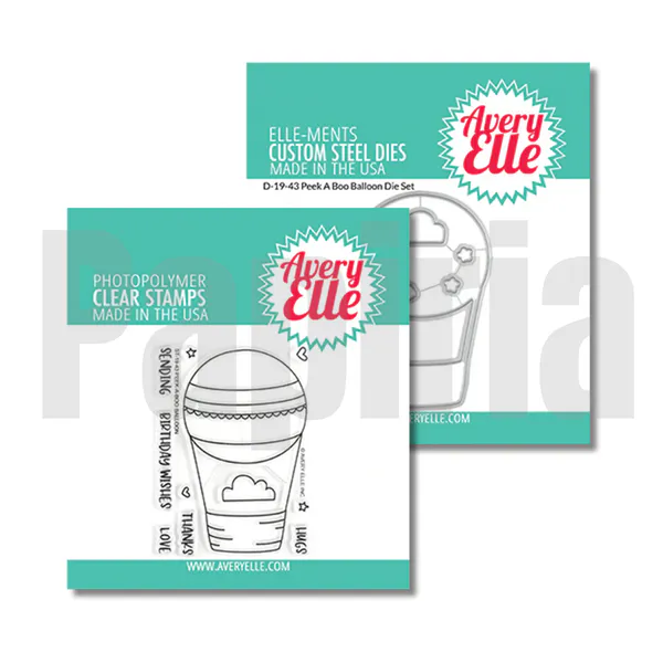 Hovedbilde Avery Elle Peek-A-Boo Balloon Stamp & Die Set