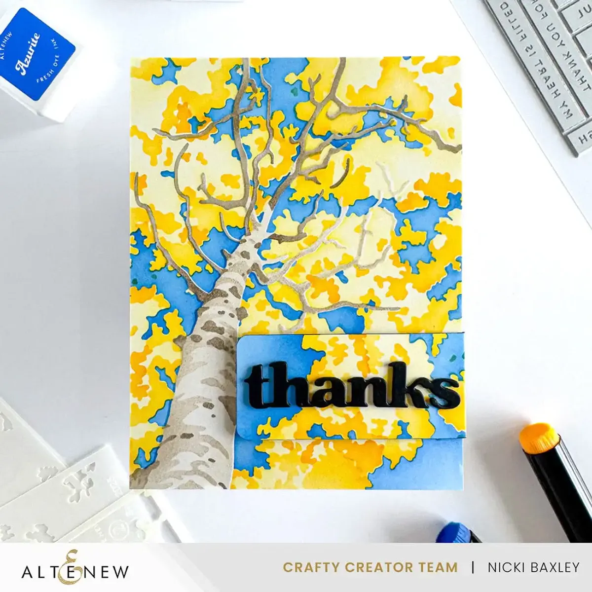 Stencil Art: Aspen Sky