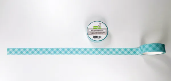 Hovedbilde Lawn Fawn Washi Tape - Aqua Gingham