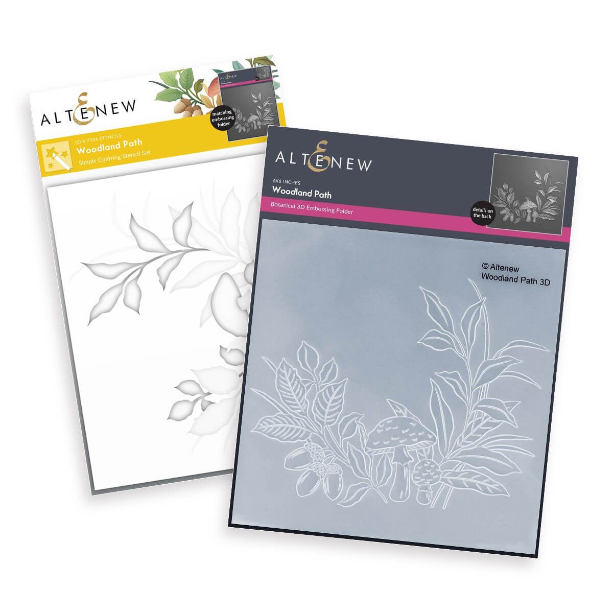 Altenew Woodland Path 3D Embossing Folder Bundle