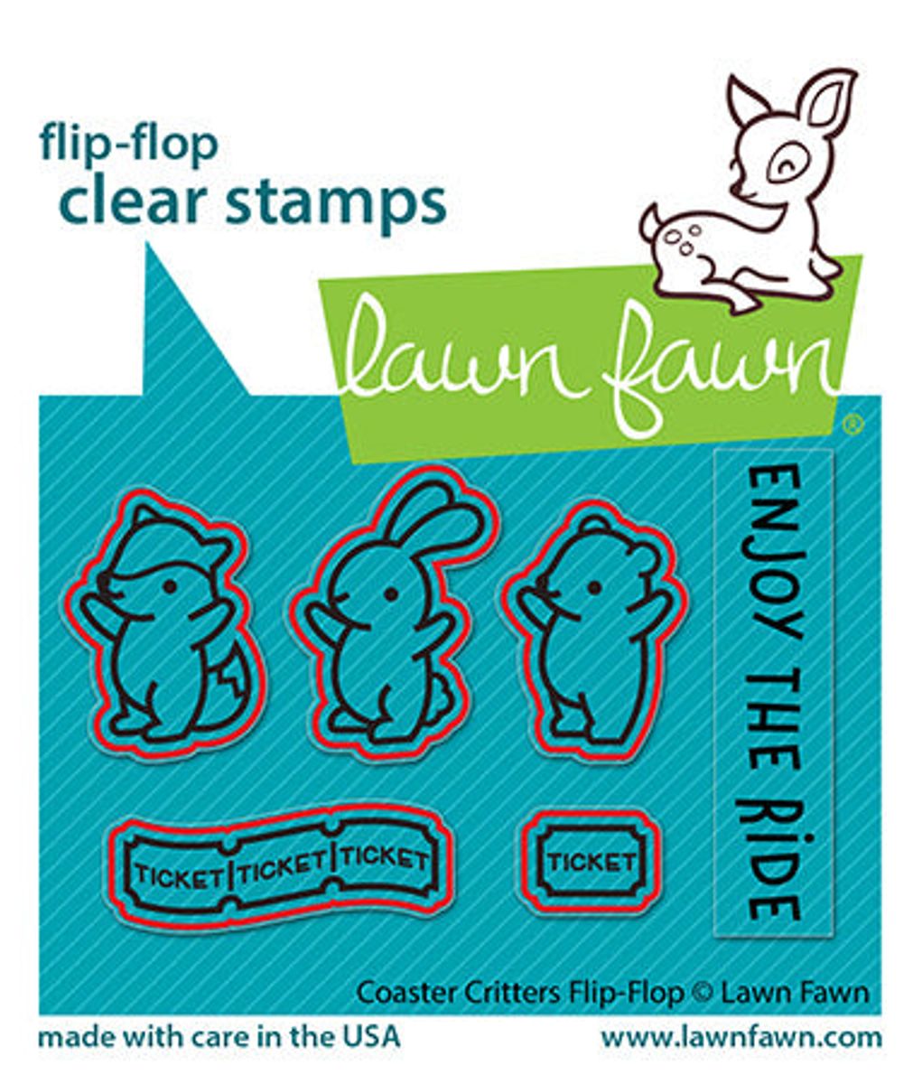 Lawn Fawn Coaster Critters Flip-Flop Dies